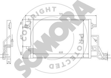 Somora 352360 - Condensatore, Climatizzatore autozon.pro