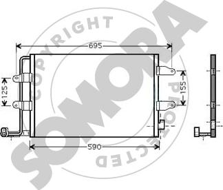 Somora 357060 - Condensatore, Climatizzatore autozon.pro