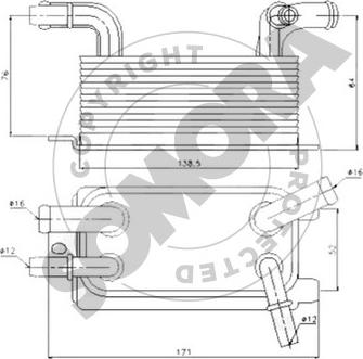 Somora 361466 - Radiatore olio, Cambio automatico autozon.pro