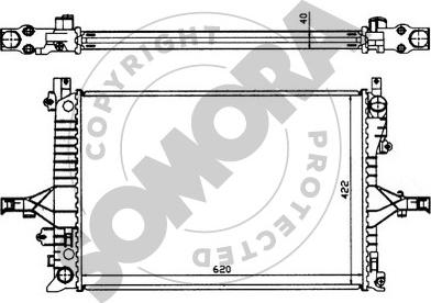 Somora 363340 - Radiatore, Raffreddamento motore autozon.pro