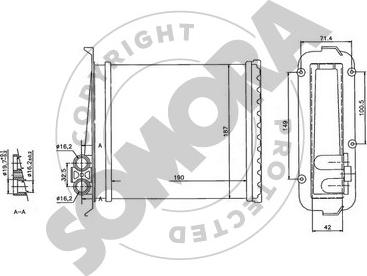 Somora 363250 - Scambiatore calore, Riscaldamento abitacolo autozon.pro