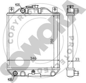 Somora 301440 - Radiatore, Raffreddamento motore autozon.pro