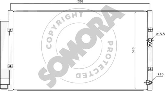 Somora 334060 - Condensatore, Climatizzatore autozon.pro