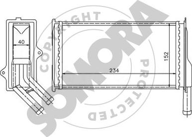 Somora 244350 - Scambiatore calore, Riscaldamento abitacolo autozon.pro