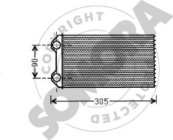 Somora 245150 - Scambiatore calore, Riscaldamento abitacolo autozon.pro