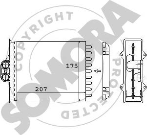 Somora 210450A - Scambiatore calore, Riscaldamento abitacolo autozon.pro