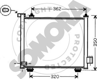 Somora 210160A - Condensatore, Climatizzatore autozon.pro