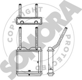 Somora 210250 - Scambiatore calore, Riscaldamento abitacolo autozon.pro