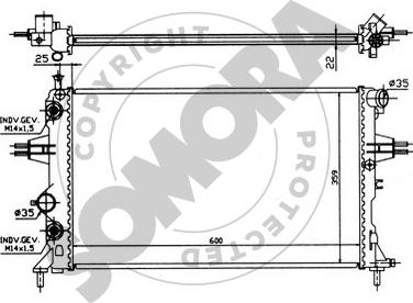 Somora 211741 - Radiatore, Raffreddamento motore autozon.pro