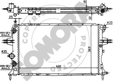 Somora 211742 - Radiatore, Raffreddamento motore autozon.pro