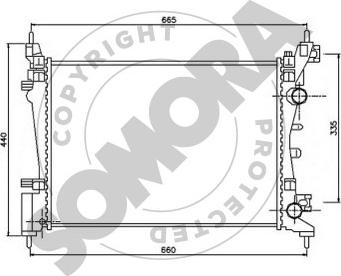 Somora 212640 - Radiatore, Raffreddamento motore autozon.pro