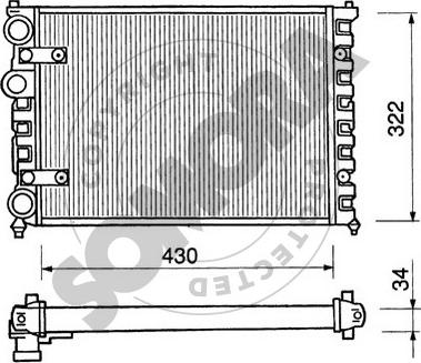 Somora 280240 - Radiatore, Raffreddamento motore autozon.pro