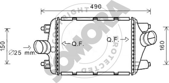 Somora 231245R - Intercooler autozon.pro