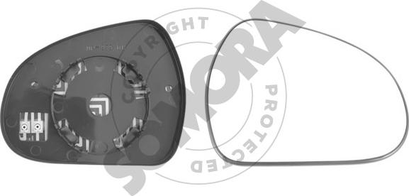 Somora 220955G - Vetro specchio, Specchio esterno autozon.pro