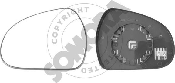 Somora 220956G - Vetro specchio, Specchio esterno autozon.pro