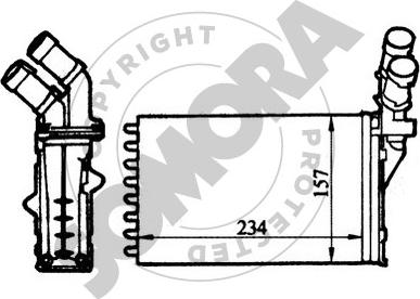 Somora 220550 - Scambiatore calore, Riscaldamento abitacolo autozon.pro