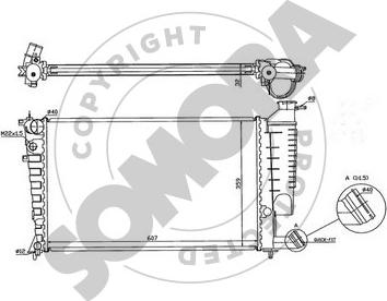 Somora 220640C - Radiatore, Raffreddamento motore autozon.pro