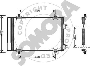 Somora 220760B - Condensatore, Climatizzatore autozon.pro