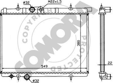 Somora 221341 - Radiatore, Raffreddamento motore autozon.pro