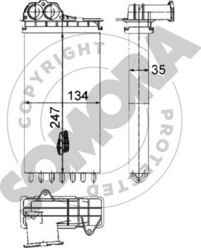 Somora 221350A - Scambiatore calore, Riscaldamento abitacolo autozon.pro