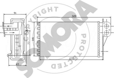 Somora 221350 - Scambiatore calore, Riscaldamento abitacolo autozon.pro