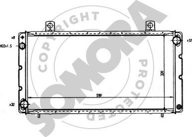 Somora 271041 - Radiatore, Raffreddamento motore autozon.pro
