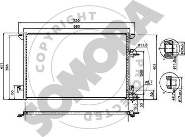 Somora 271360A - Condensatore, Climatizzatore autozon.pro