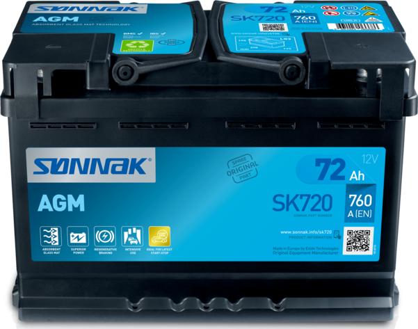 Sonnak SK720 - Batteria avviamento autozon.pro