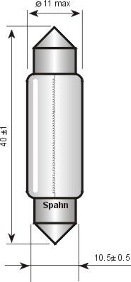 Spahn Glühlampen BL1241 - Lampadina, Luce targa autozon.pro