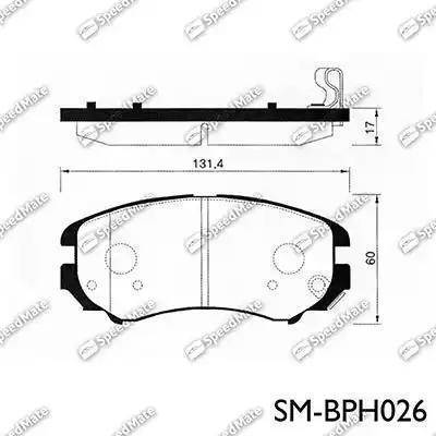 Sangsin Brake SP1202 - Kit pastiglie freno, Freno a disco autozon.pro