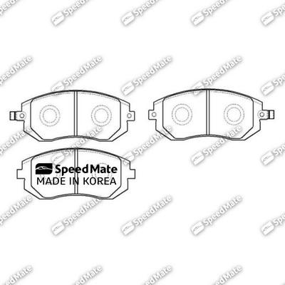 SpeedMate SM-BPJ410 - Kit pastiglie freno, Freno a disco autozon.pro