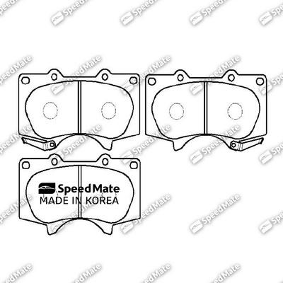 SpeedMate SM-BPJ014 - Kit pastiglie freno, Freno a disco autozon.pro