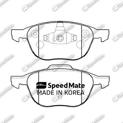 SpeedMate SM-BPU128 - Kit pastiglie freno, Freno a disco autozon.pro