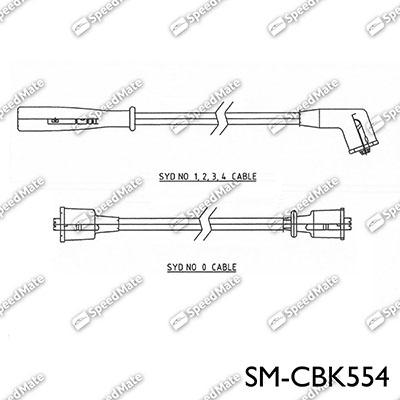 SpeedMate SM-CBK554 - Kit cavi accensione autozon.pro