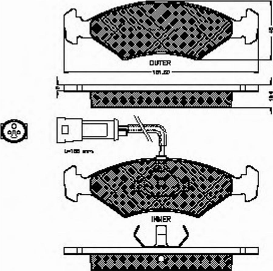 Spidan 30944 - Kit pastiglie freno, Freno a disco autozon.pro