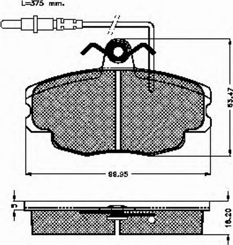 Spidan 30947 - Kit pastiglie freno, Freno a disco autozon.pro