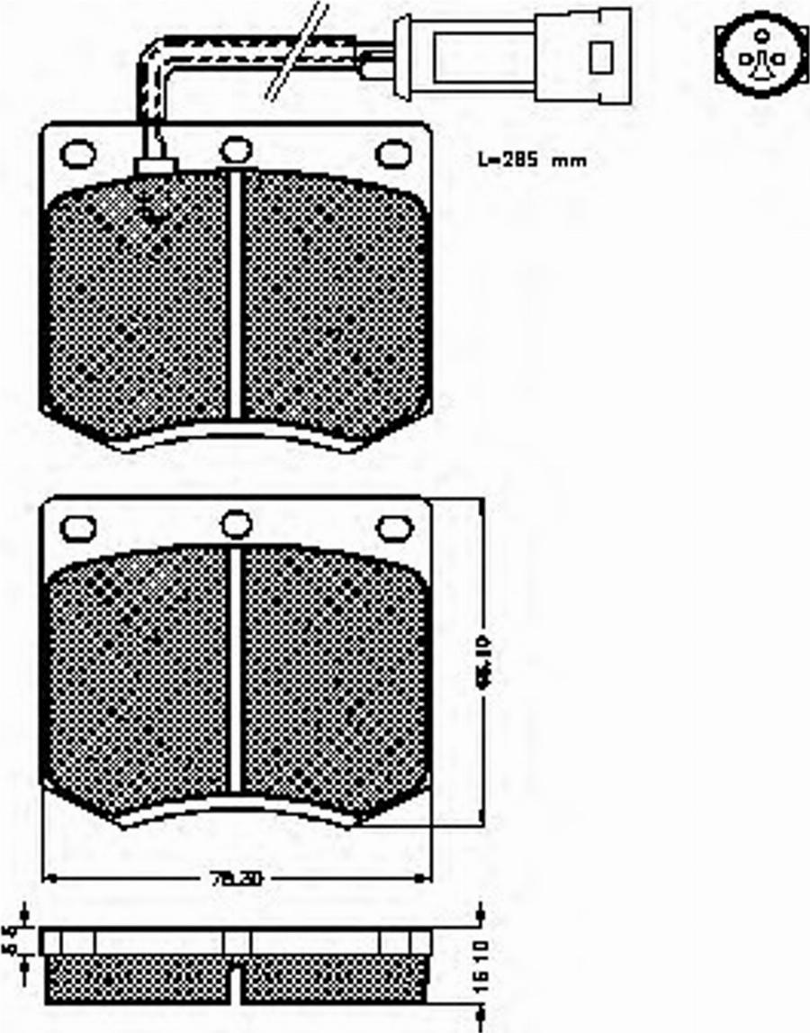 Spidan 30184 - Kit pastiglie freno, Freno a disco autozon.pro