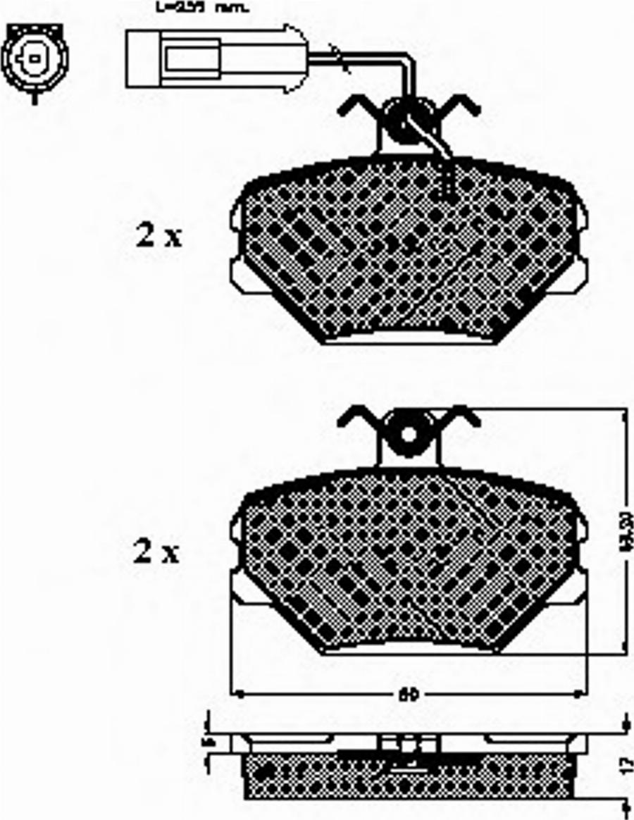 Spidan 31444 - Kit pastiglie freno, Freno a disco autozon.pro