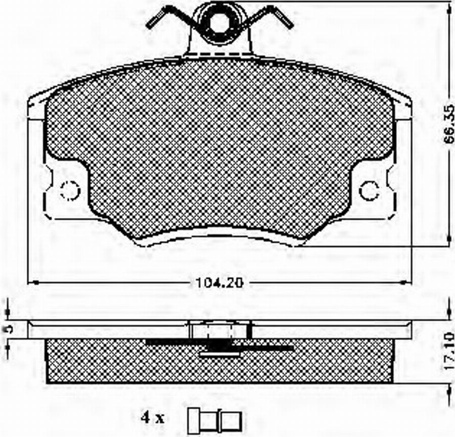 Spidan 31012 - Kit pastiglie freno, Freno a disco autozon.pro