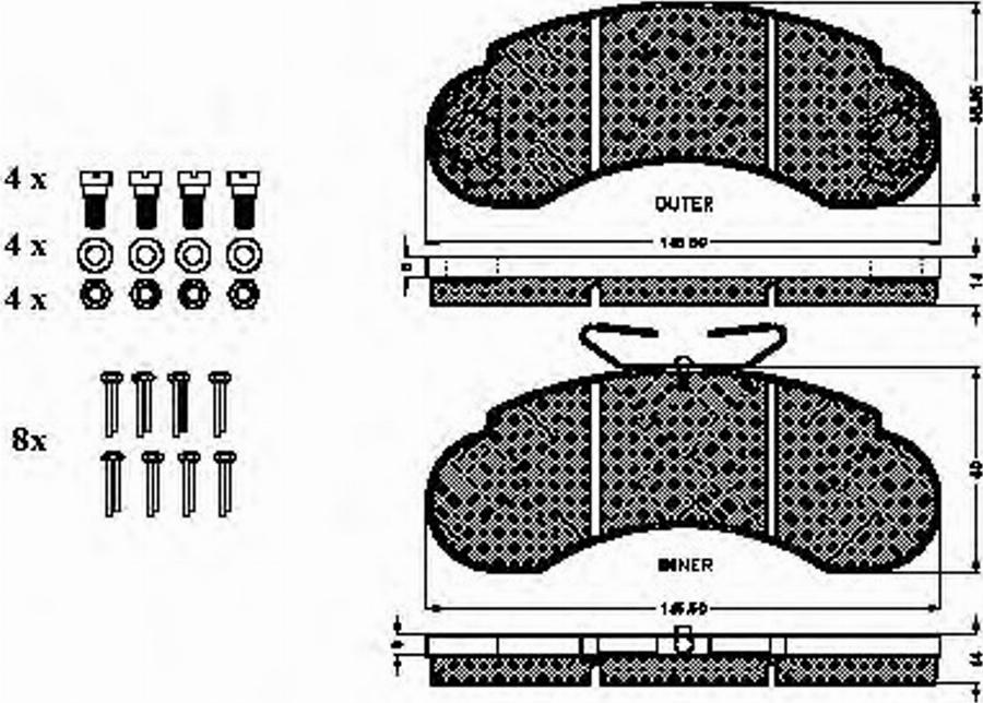 Spidan 31857 - Kit pastiglie freno, Freno a disco autozon.pro