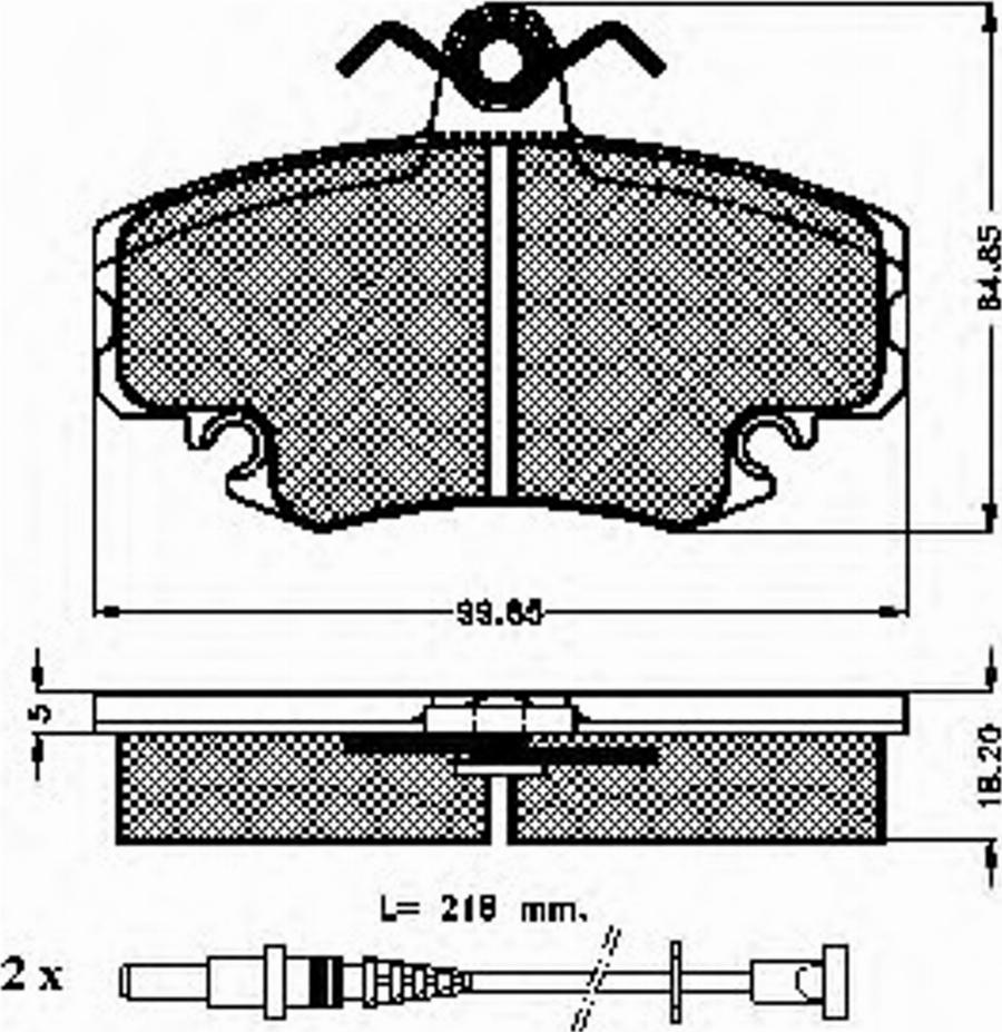 Spidan 31864 - Kit pastiglie freno, Freno a disco autozon.pro