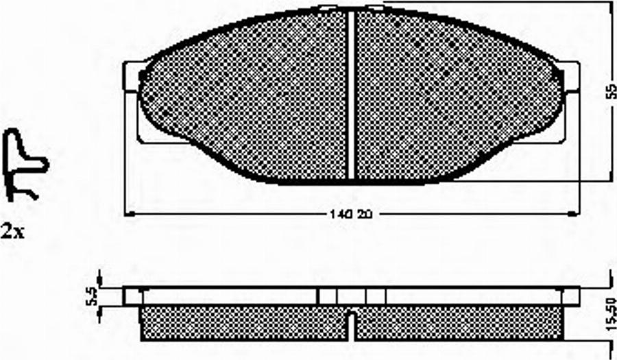 Spidan 31861 - Kit pastiglie freno, Freno a disco autozon.pro