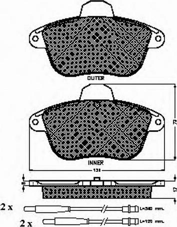 Spidan 31826 - Kit pastiglie freno, Freno a disco autozon.pro