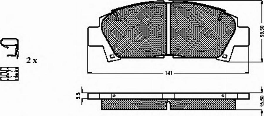 Spidan 31871 - Kit pastiglie freno, Freno a disco autozon.pro