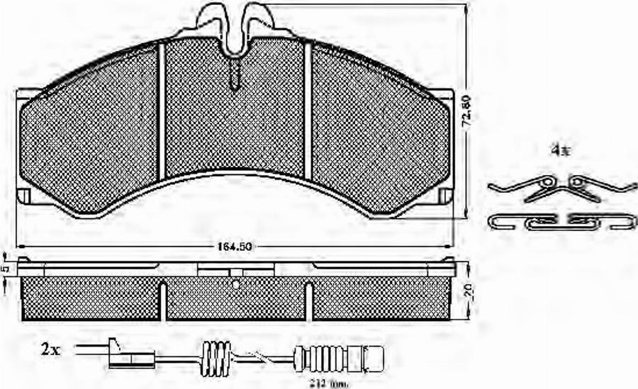 Spidan 31399 - Kit pastiglie freno, Freno a disco autozon.pro