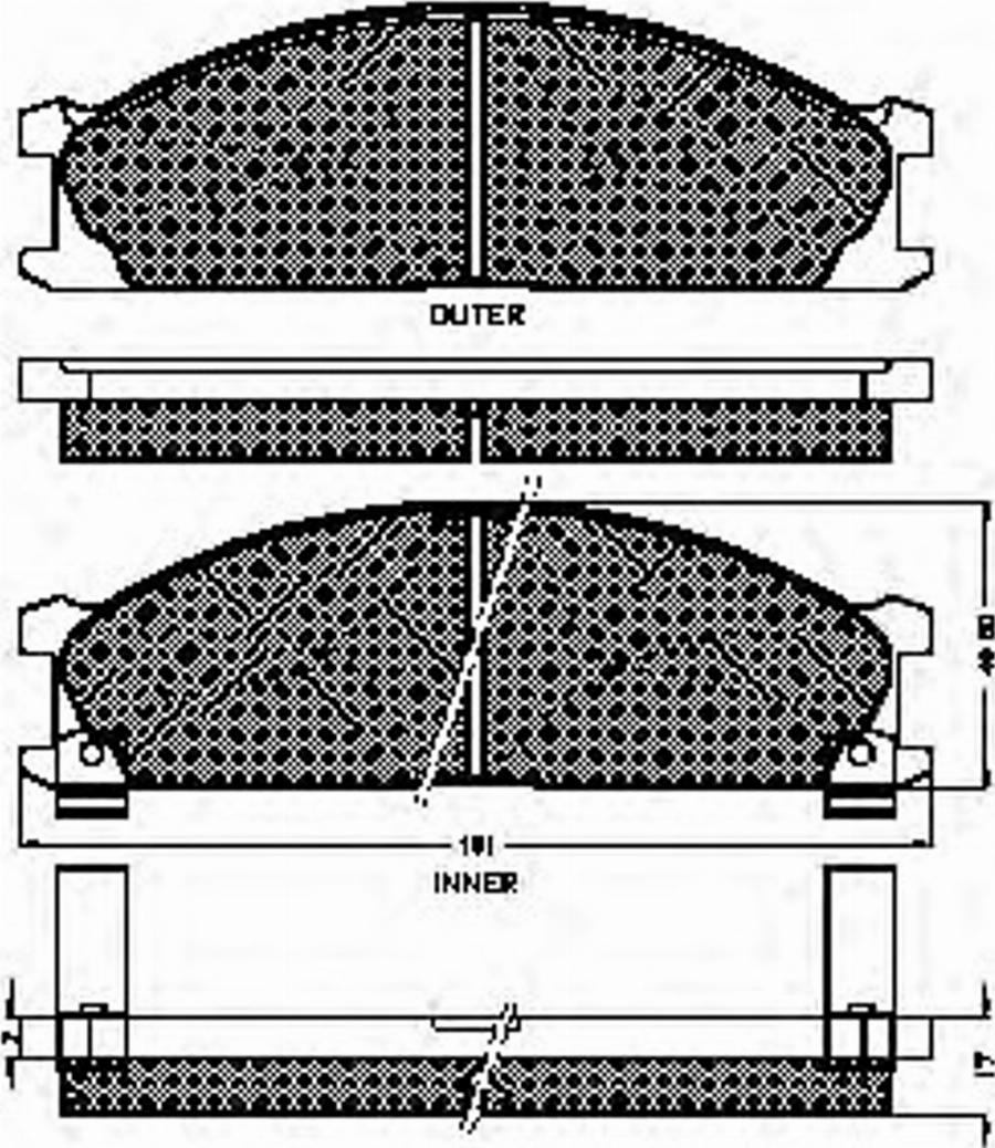 Spidan 31349 - Kit pastiglie freno, Freno a disco autozon.pro