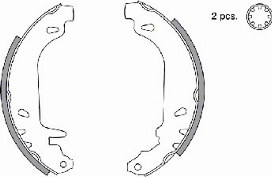 Spidan 31338 - Kit ganasce freno autozon.pro