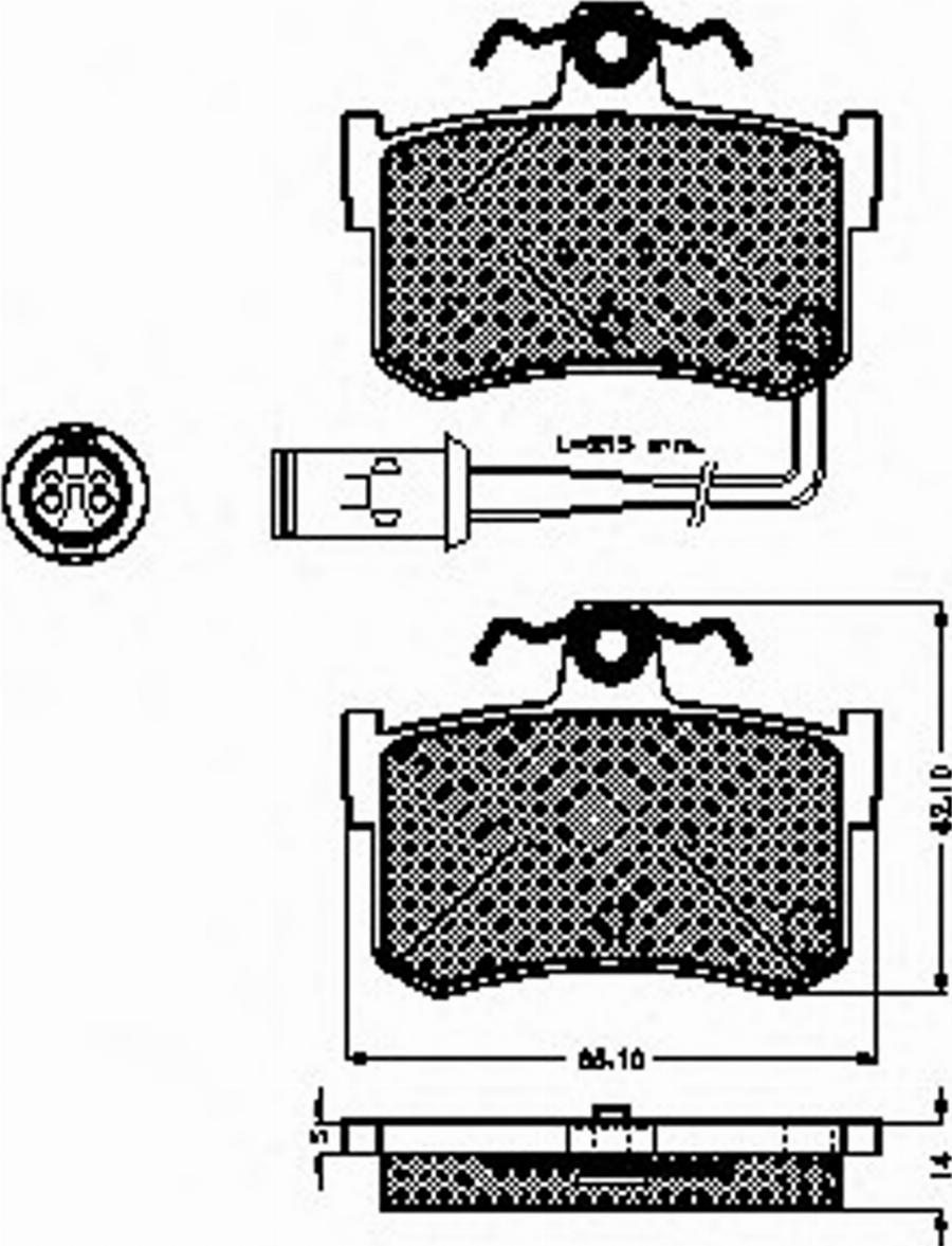 Spidan 31288 - Kit pastiglie freno, Freno a disco autozon.pro