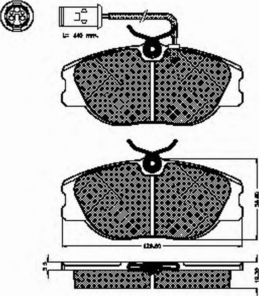 Spidan 31733 - Kit pastiglie freno, Freno a disco autozon.pro