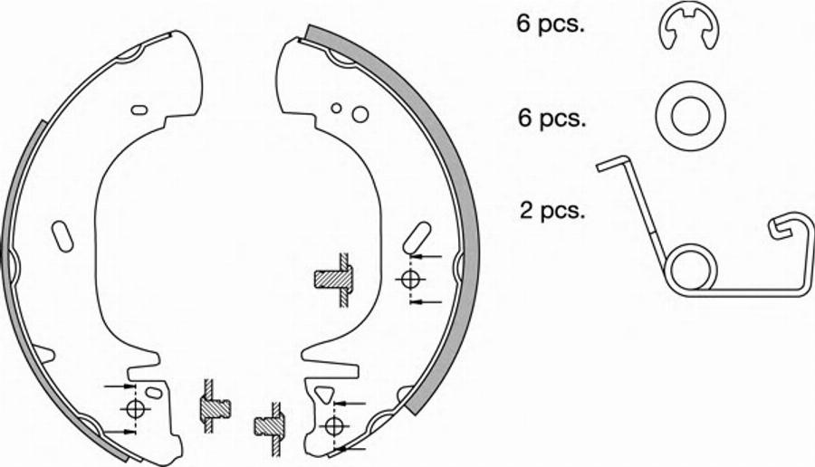 Spidan 33522 - Kit ganasce freno autozon.pro